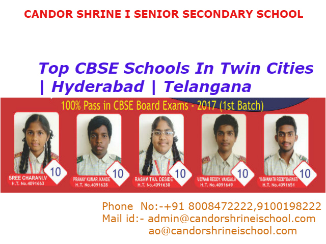 Top CBSE Schools in Twin Cities | Hyderabad